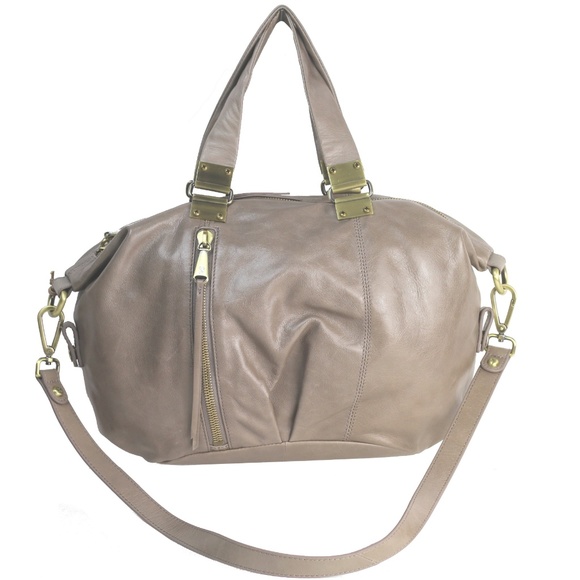 HOBO DERBY Leather Crossbody Convertible Bag ASH - Picture 3 of 8